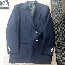 Blazer Stafford Executive Masculino Azul Marinho 100% Lã 2 Botões Apenas Limpeza a Seco comprar usado  Enviando para Brazil