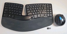 Teclado e mouse ergonômicos sem fio Microsoft Sculpt modelo 1559 com dongle M2 comprar usado Teclado e mouse ergonômicos sem fio Microsoft Sculpt modelo 1559 com dongle M2 comprar usado  Enviando para Brazil