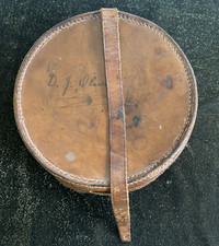 Antique leather round for sale  AMERSHAM