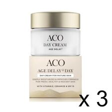 ACO Face Age Delay+ Creme de Dia Antienidade Pacote com 3 (3x50 ml) - Cuidados com a Pele Escandinavos, usado comprar usado  Enviando para Brazil