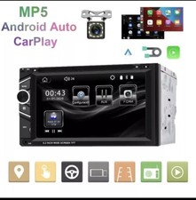 Usado, Câmera player 6.2 Double Din CarPlay para Android rádio automotivo FM/AM USB/SD/MP5 comprar usado  Enviando para Brazil