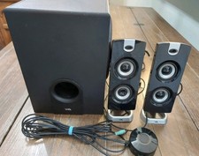 Cyber Acoustics CA-3602 computador desktop alto-falante sistema de som controle de subwoofer comprar usado  Enviando para Brazil