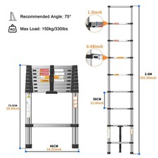 Telescopic ladder 2.6m for sale Telescopic ladder 2.6m for sale  INVERNESS