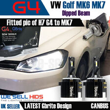 2x Kit de Lâmpadas de Farol LED COB H7 G4 5000 Lumens Canbus 50W DRL VW Golf MK6 MK7 comprar usado  Enviando para Brazil