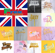 Happy birthday acrylic for sale  BRADFORD