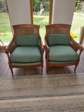 Pair bergere chairs for sale  NORWICH