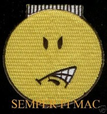 FIRECE SMILIE FACE W FLAT TOP FERRO EM PATCH SORRISO SORRISO PIN UP AMARELO ROSTO FELIZ comprar usado  Enviando para Brazil