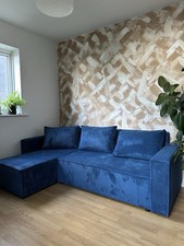 Corduroy corner sofa for sale  SALFORD