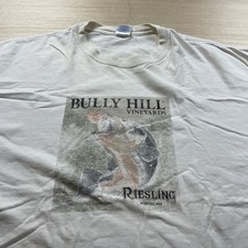 Camiseta Vintage Wine Riesling Bully Hill Vineyards Winery XXL comprar usado  Enviando para Brazil