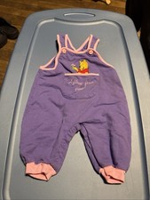 Camiseta Vintage Disney Store Winnie the Pooh, 9 Meses Rosa, Roxa Bordada, usado comprar usado  Enviando para Brazil