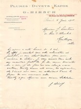 Facture 1914 plumes d'occasion  France