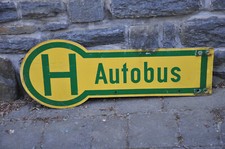 Altes blechschild haltestelle gebraucht kaufen  Limbach-Oberfrohna