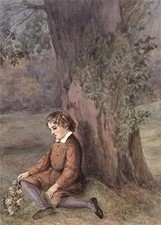 Seated boy flowers for sale  UK