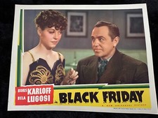 "BLACK FRIDAY" - CARTÃO DE LOBBY ORIGINAL 1940-BORIS KARLOFF-BELA LUGOSI - HORROR comprar usado "BLACK FRIDAY" - CARTÃO DE LOBBY ORIGINAL 1940-BORIS KARLOFF-BELA LUGOSI - HORROR comprar usado  Enviando para Brazil