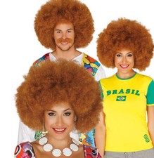 Parrucca afro castana usato  San Benedetto del Tronto