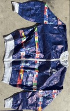 Jaqueta Americas Cup Challenge 1992 L corta-vento vela iate corrida bandeiras azul comprar usado Jaqueta Americas Cup Challenge 1992 L corta-vento vela iate corrida bandeiras azul comprar usado  Enviando para Brazil