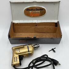 Vintage Black & Decker Electric Fixit 1/4 Caixa de Broca Utilitária Dourada Fabricada nos EUA Funciona comprar usado  Enviando para Brazil