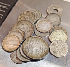 LOTE MISTO DE MOEDAS EGÍPCIAS PALESTINAS ANTIGAS LIBANESAS ISLÂMICAS NUMISMÁTICAS  comprar usado  Enviando para Brazil