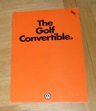 Volkswagen golf mk1 for sale  FAREHAM