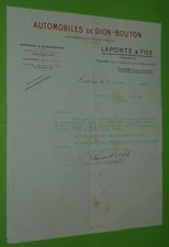 Facture 1907 tete d'occasion  Vendat