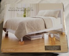 CONJUNTO DE 4 elevadores de cama de madeira natural (cama, banho e além) comprar usado  Enviando para Brazil