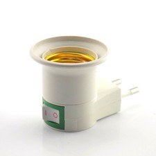 Adaptador conversor plugue 1X E27 para UE lâmpada LED base soquete botão comprar usado  Enviando para Brazil