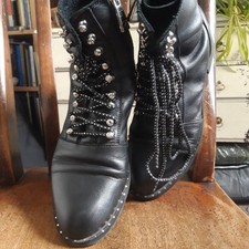 Zara leather boots for sale  LONDON