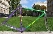 Garfo vintage década de 1980 BASSO LOTO Columbus SLX estrutura de bicicleta de estrada de aço 48cm XS pequeno, usado comprar usado  Enviando para Brazil