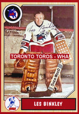 LES BINKLEY  Authentic Vintage Signed Autographed Toronto Toros WHA Hockey Photo na sprzedaż  Wysyłka do Poland