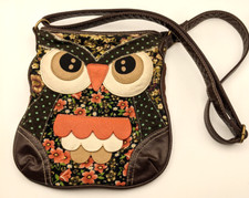 Bolsa de ombro coruja patchwork corpo transversal 10x9 com alça ajustável comprar usado  Enviando para Brazil