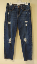 Jeans feminino Abercrombie infantil desgastado tamanho 9/10 regular comprar usado  Enviando para Brazil