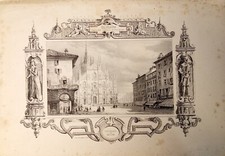 Milano cattedrale incisione usato  Latina
