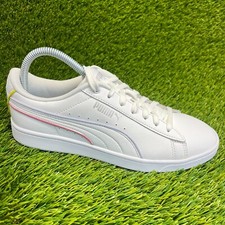 Usado, Tênis Puma Vikky V2 Feminino Tamanho 8 Branco Rosa Atlético Casual Couro comprar usado  Enviando para Brazil
