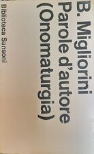Parole autore migliorini usato  Bari