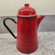 Red enamel teapot for sale  BELFAST