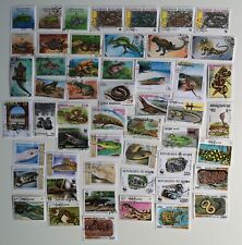 Colección de reptiles en estampillas - 50 a 200 estampillas diferentes  segunda mano  Embacar hacia Mexico