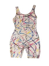 Raro VTG 90s exercício aeróbico tamanho XL peça única feito nos EUA branco comprar usado  Enviando para Brazil