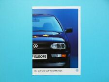 Prospekt / Katalog / Broschüre - VW Golf III / Variant - Europe - 05/96 comprar usado  Enviando para Brazil