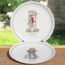 Lot assiettes plates d'occasion  Cerisy-la-Salle