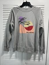 Moletom feminino Billabong logotipo gola redonda cinza médio comprar usado  Enviando para Brazil