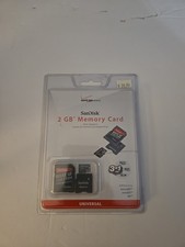 Cartão de memória Sandisk 2GB 3 em 1 cartão microSD com adaptadores para SD e miniSD RARO comprar usado  Enviando para Brazil