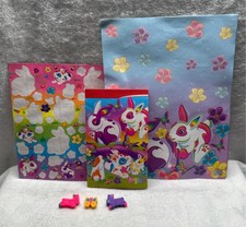 Conjunto de papelaria Lisa Frank bloco de notas adesivos de papel borrachas coelho vintage  comprar usado  Enviando para Brazil