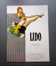 Menu ancien lido d'occasion  Baugy