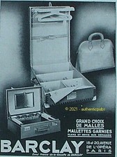 Publicite barclay malle d'occasion  Cires-lès-Mello
