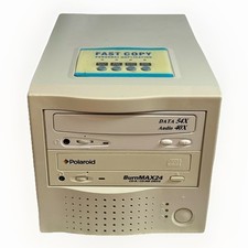 CD torre SCSI cópia rápida duplicador BurnMax24 Polaroid M518 VÍDEO TESTADO RARO comprar usado  Enviando para Brazil
