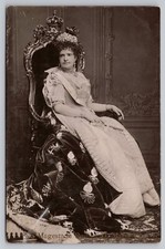 Cartão postal RPPC Sintra, Portugal retrato da realeza da rainha Dona Maria Pia não publicado, usado comprar usado  Enviando para Brazil