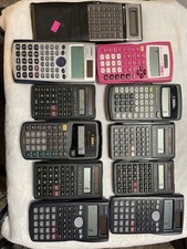 11 calculadoras Casio e Texas Instrument Scientist todas funcionando bem, ótimo valor comprar usado  Enviando para Brazil