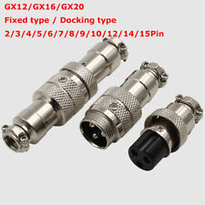 2-15Pin GX12/16/20 Mikrofon Verbinder Funkgeräte Einbaustecker/Kupplung/Stecker comprar usado  Enviando para Brazil