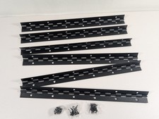 Pacote com 6 dobradiças pretas para piano de 12 pol. com parafusos resistentes para carpintaria e armários comprar usado  Enviando para Brazil