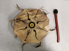 Shamanic painted drum for sale  BOURNEMOUTH